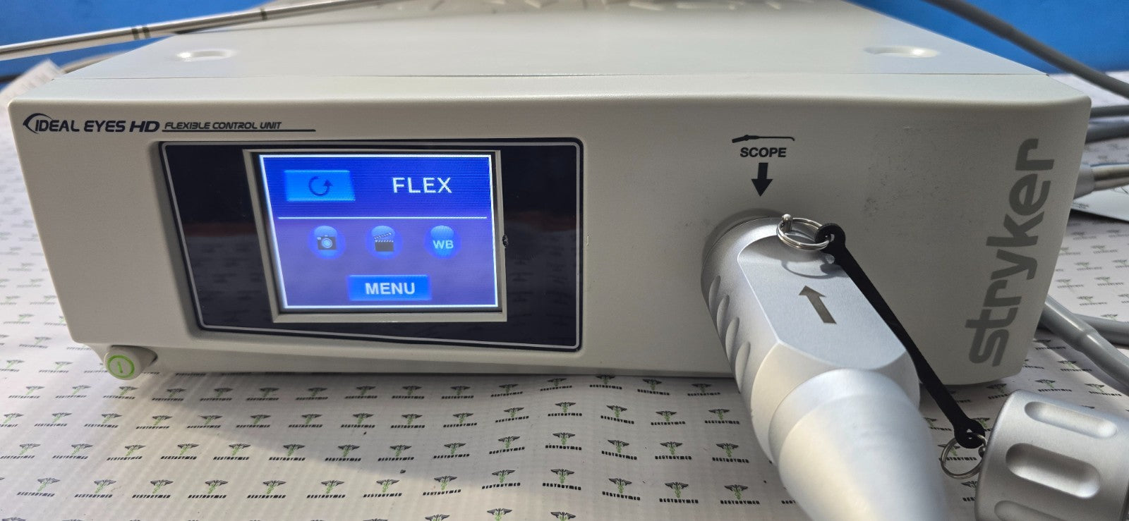 Stryker 0502110-145 Articulating Laparoscope 5mm x 0* & HD Control Unit