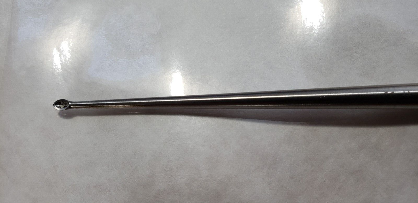 V.Mueller U-0177 Orthopedic Neuro/Spine Curette Oval Cup 10" Size 000 Up Straigt