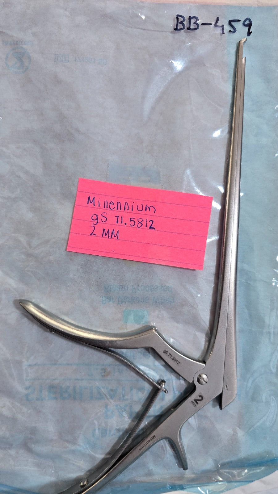 Millennium 71.5812 Surgical Orthopedic Kerrison Rongeur 2mm x 40 Degree 8"