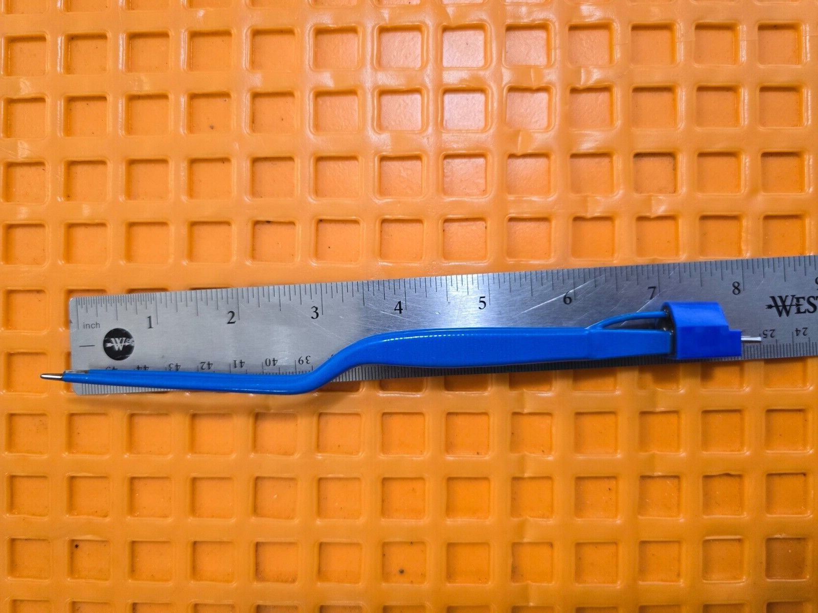 Turtle Surgical Malis Bayonet Bipolar Forceps 7" Blue Coated & Bipolar Cord
