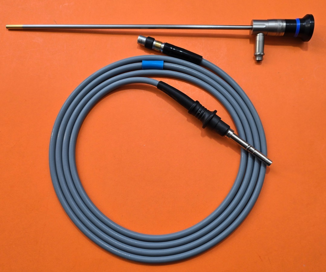 OLYMPUS Telescope 5mm x 0° Autoclavable & WA03212A Fiber Optic Cable