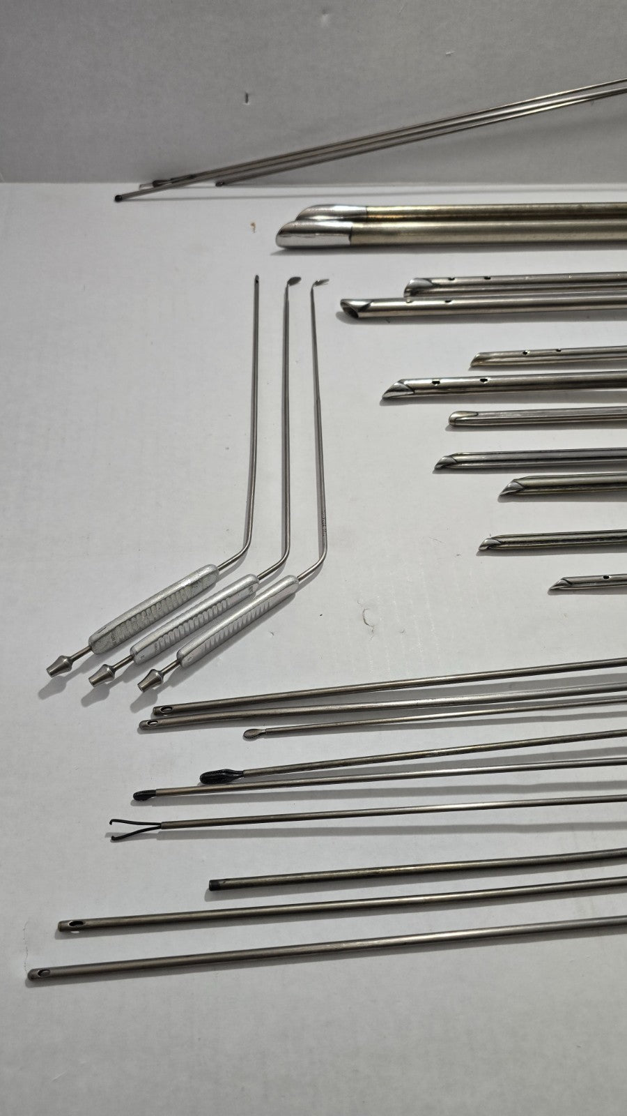 Pilling Surgical Ent Laryngeal Instruments Set W- Fiber Optic Cable