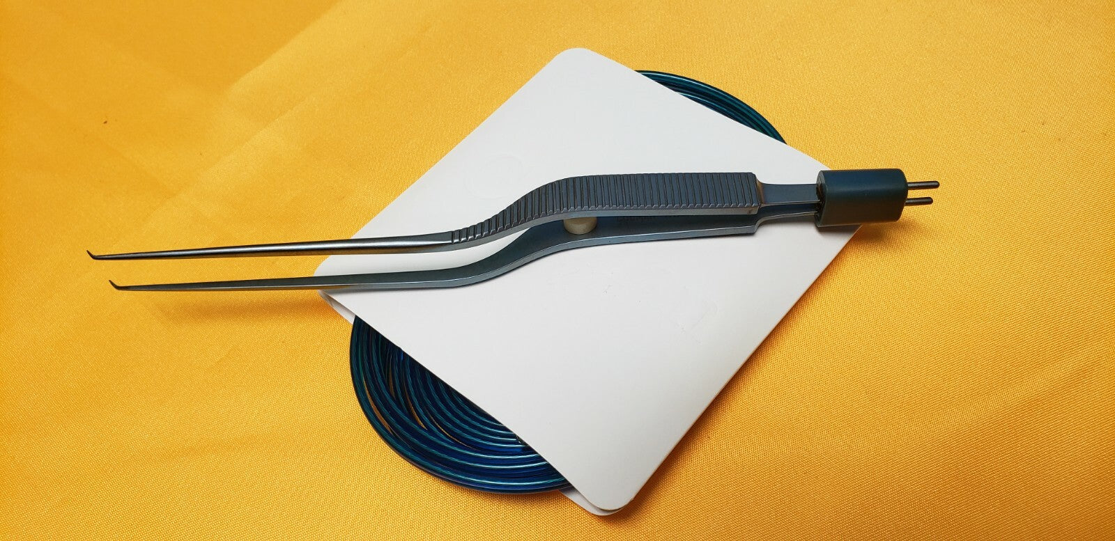 Codman 80-1677 Surgical Titanium Apfelbaum Bipolar Forceps 45 deg down & Cord