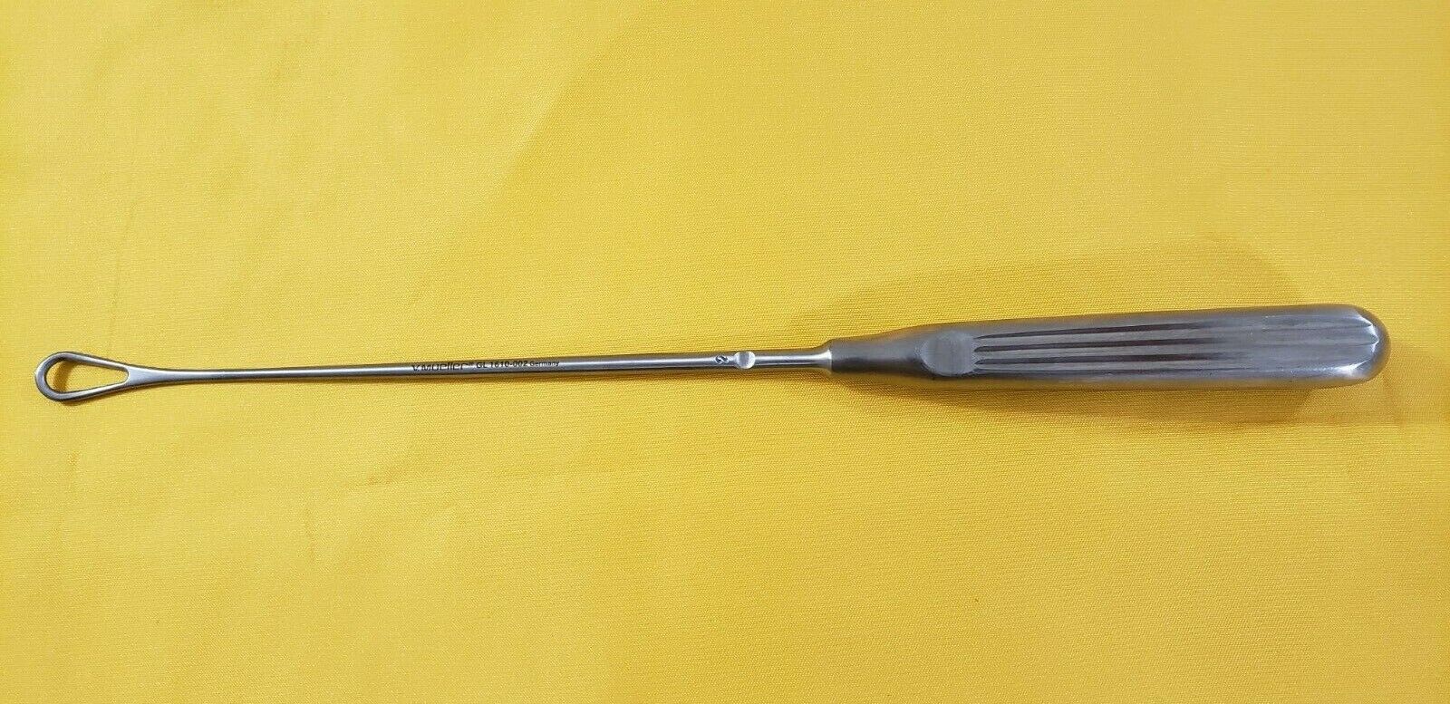 V. Mueller GL 1610-002 Thomas Uterine Curette Size 2 Blunt 11"
