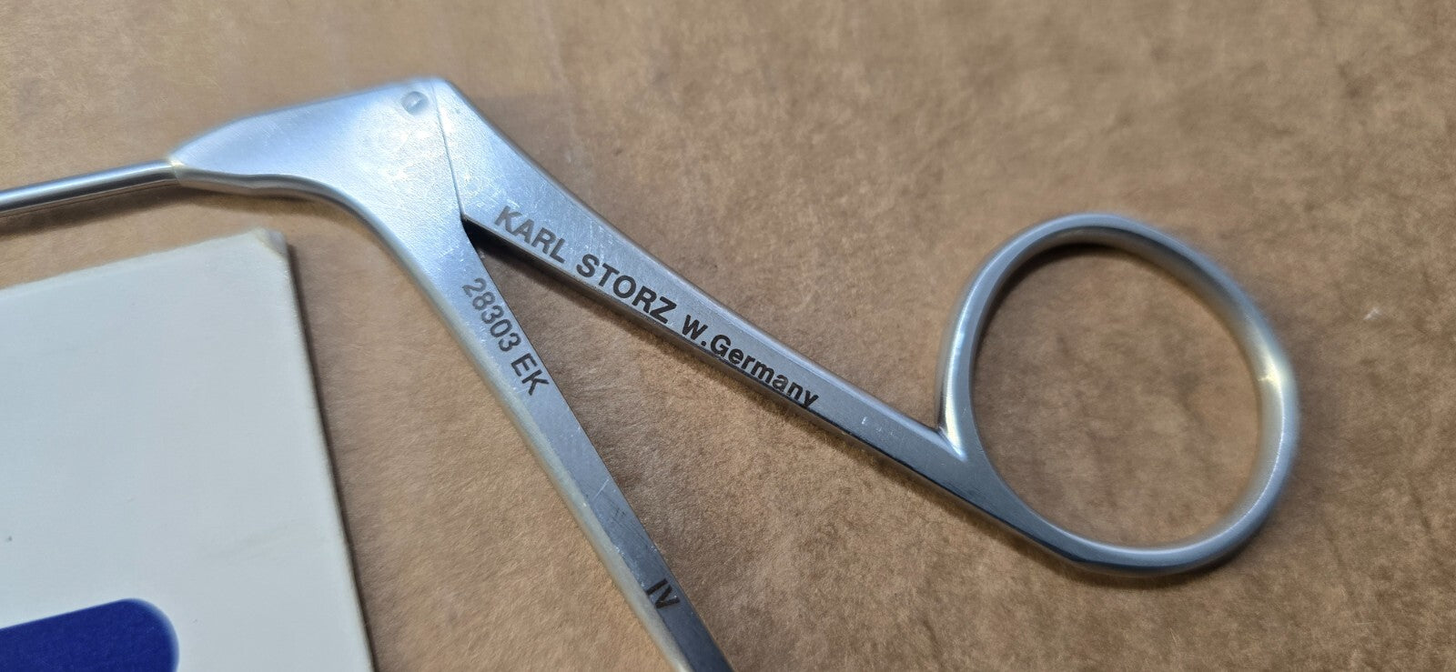 Karl Storz Surgical ENT Micro Scissors 12.5cm Straight Sharp Blades.
