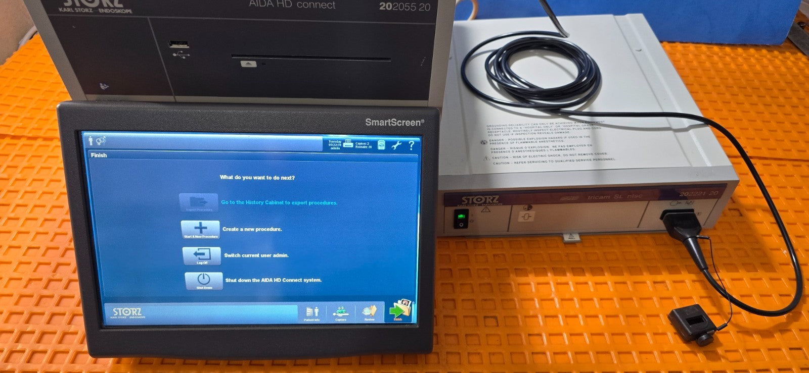 Karl Storz tricam 20221140 Camera, Processor 20222120, AIDA HD Connect 20205520