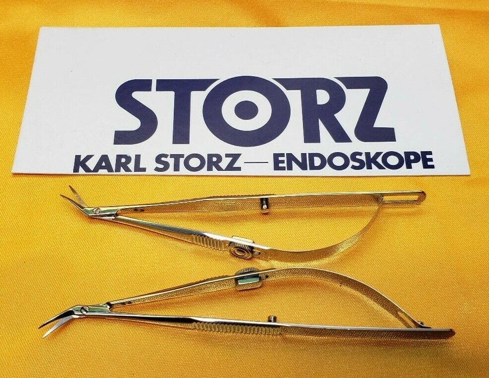 Karl Storz E3310 CASTROVIEJO Corneal Section Scissors 4.5" Right & Left Blade
