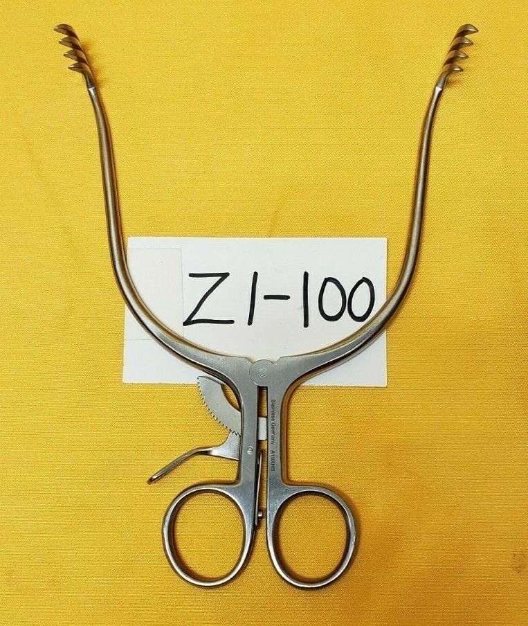 V. Mueller NL950 sURGICAL Adson Cerebellum Retractor 7.5" Sharp 4x4 Prong