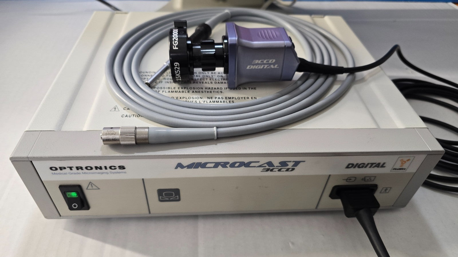 Microcast Tricam 3CCD Camera Olive Coupler Processor W Karl Storz 495 ND Cable