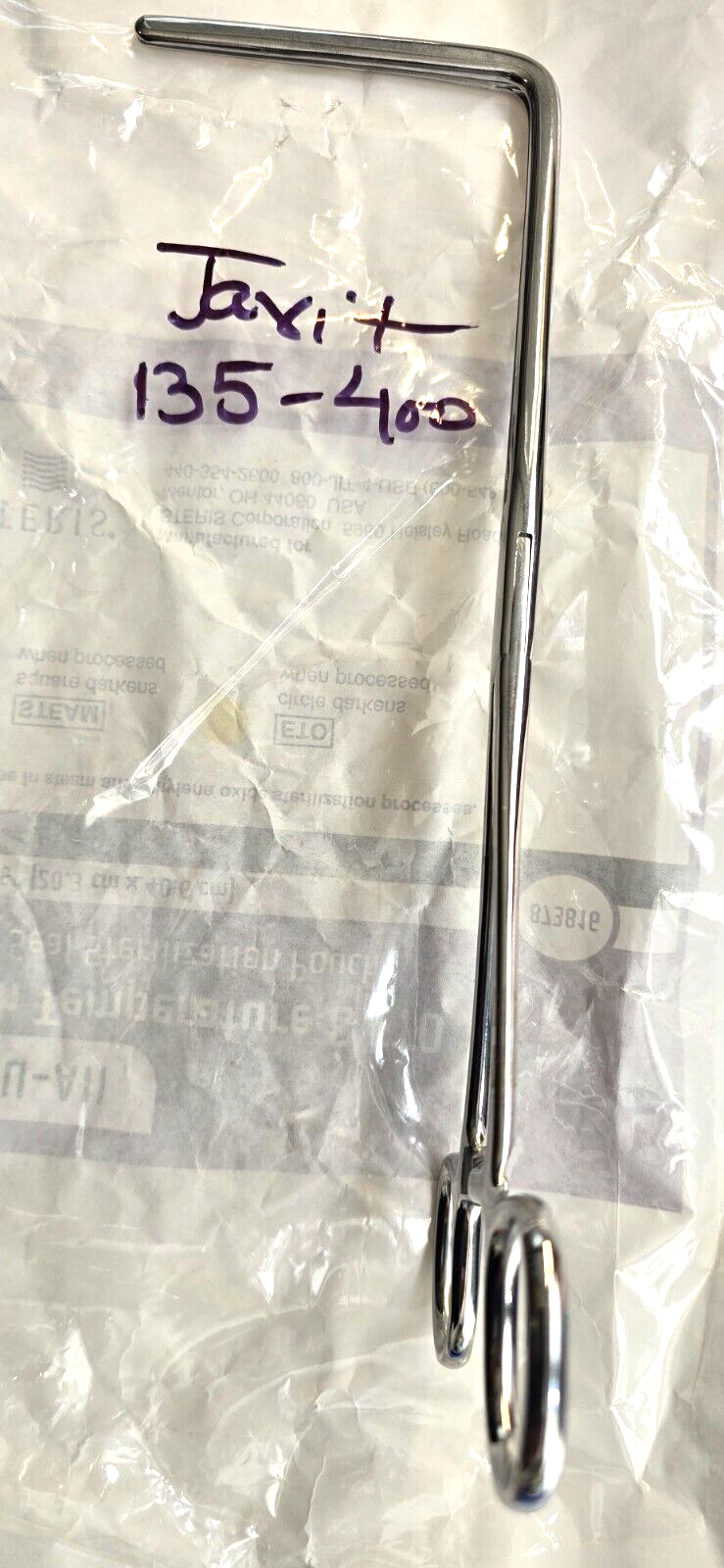 Jarit 135-400 Surgical Fehland Intestinal Clamp 10" Jaw Length 3.5"