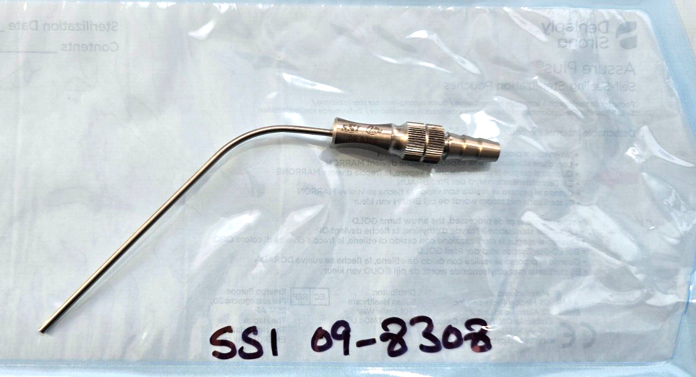 SSI Ultra Surgical Frazier Suction Tube 8FR Angled Ref: 09-8308