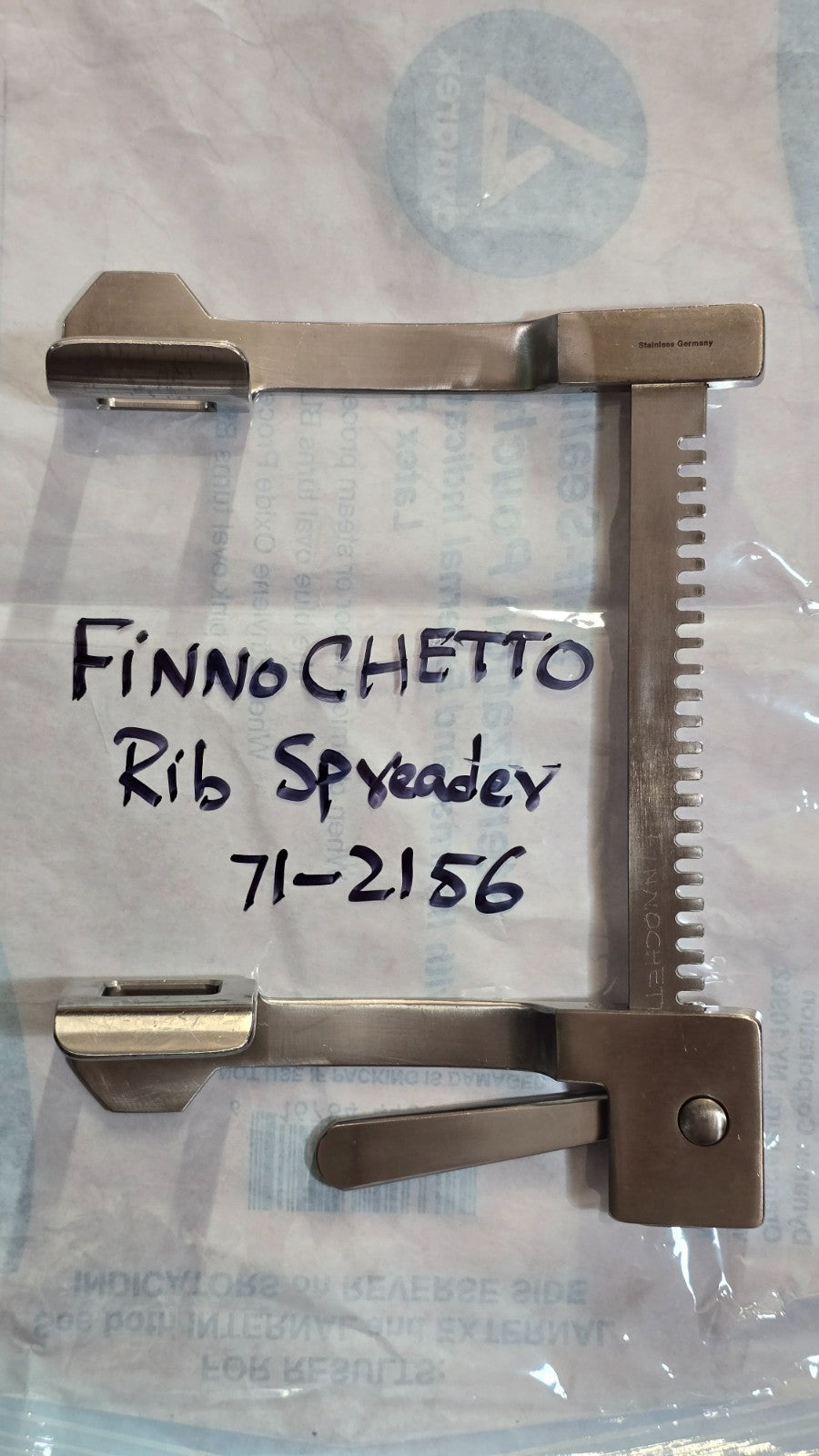 Surgical Finochietto Rib Spreader Retractor Child Spread 5 3/8"