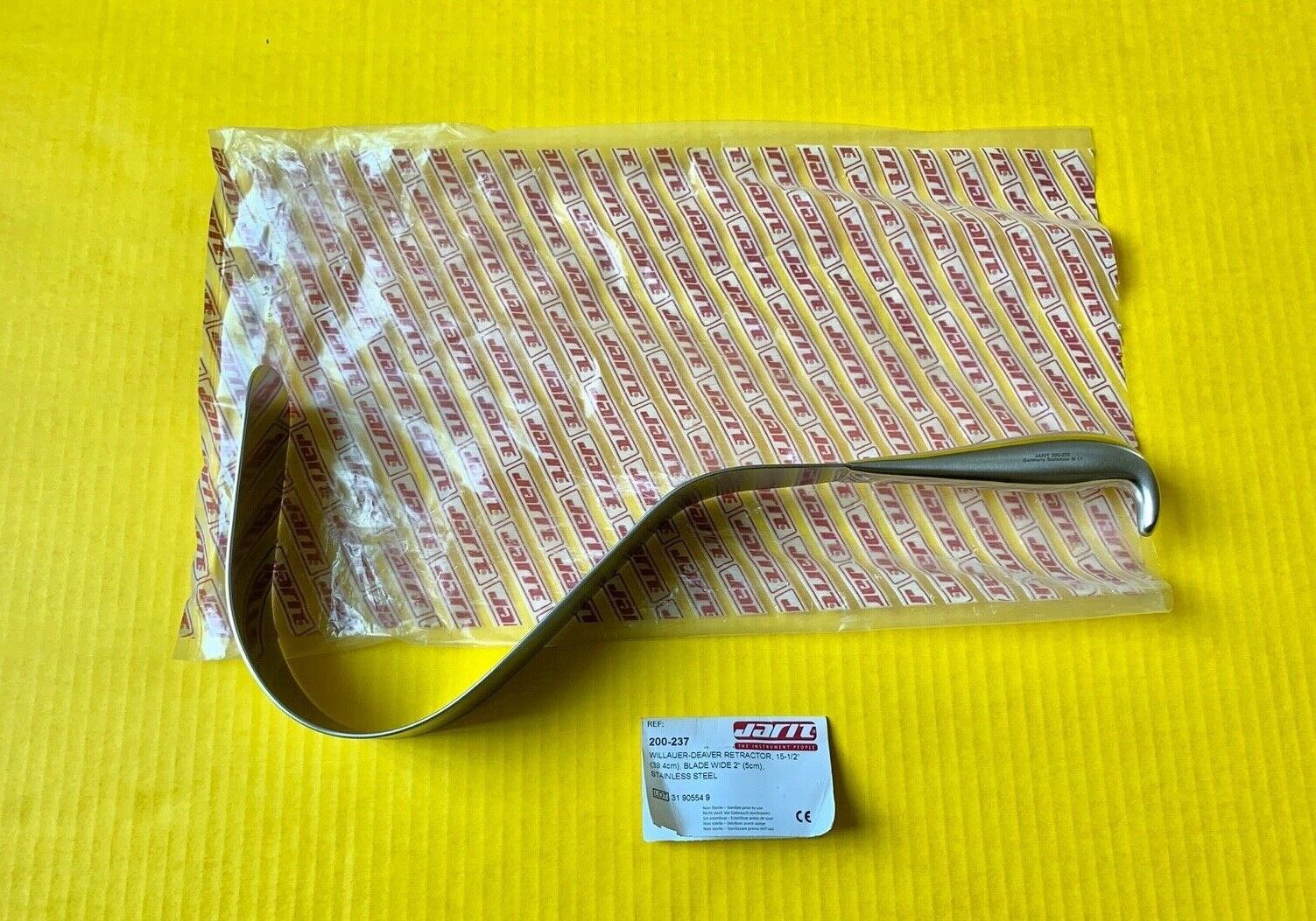 Jarit Surgical Willauer-Deaver Retractor, 15.5" Long, 2" Blade Wide REF: 200-237