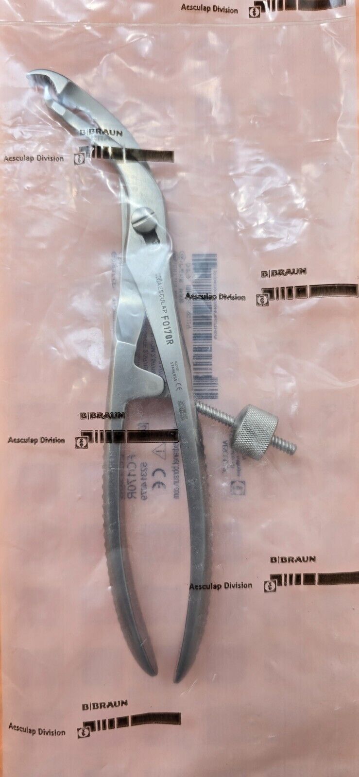 Aesculap F0170R Orthopedic Verbrugge Bone Holding Reduction Forceps 7.5"