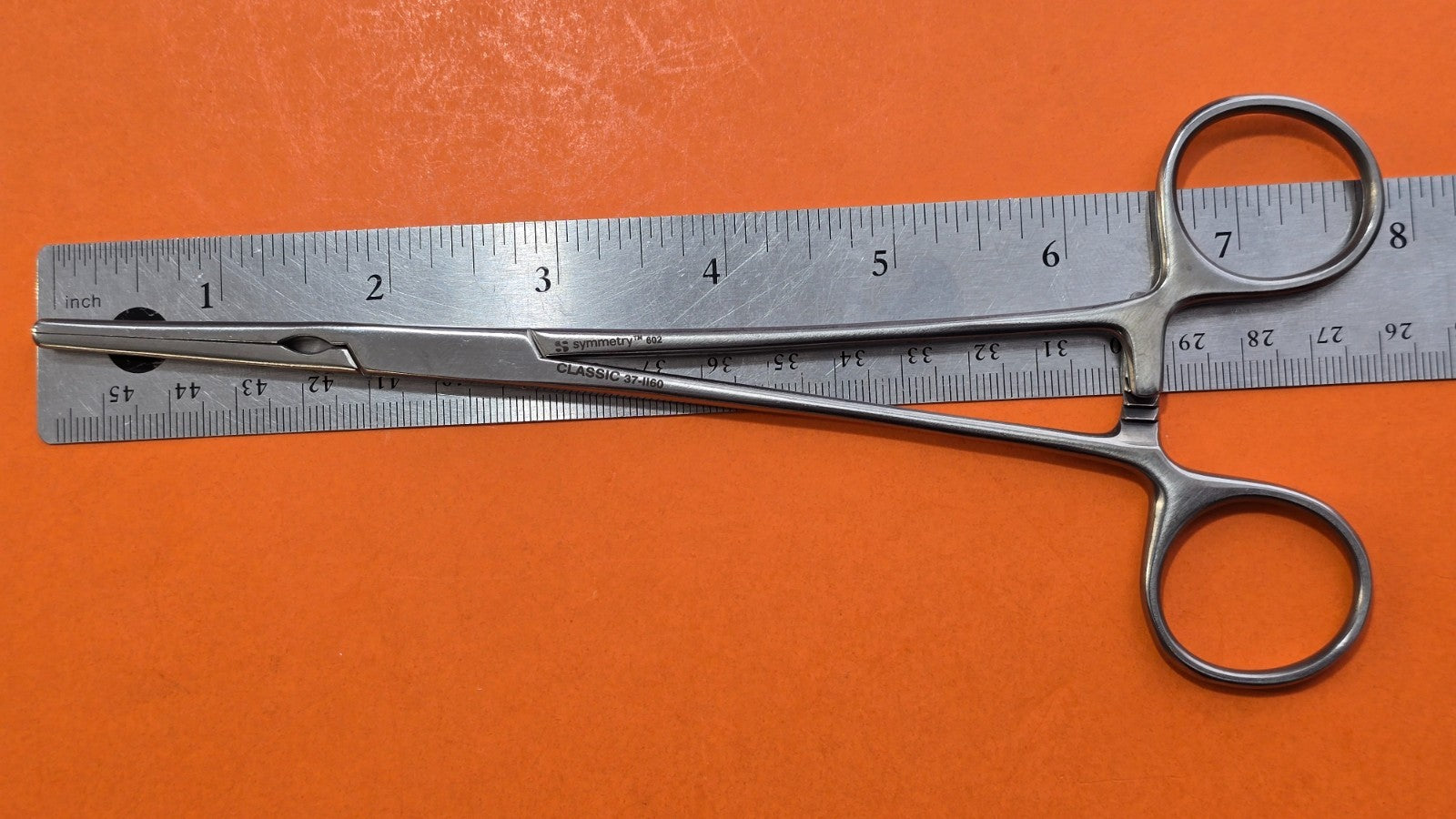 Symmetry 37-1160 Surgical Debakey Ductus Clamp 7 3/4" Straight jaws