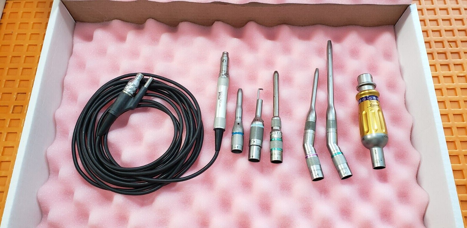 Medtronic Midas Rex EM200 STYLUS Drill Set with 6 Attachments