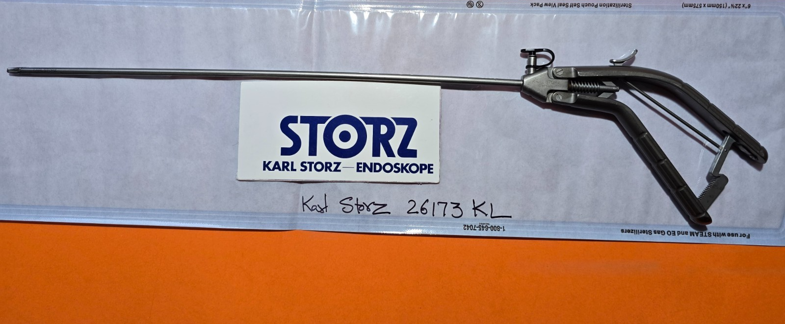 Karl Storz 26173KL Laparoscopic Macro Needle Holder 5mmx33 cm with Lock