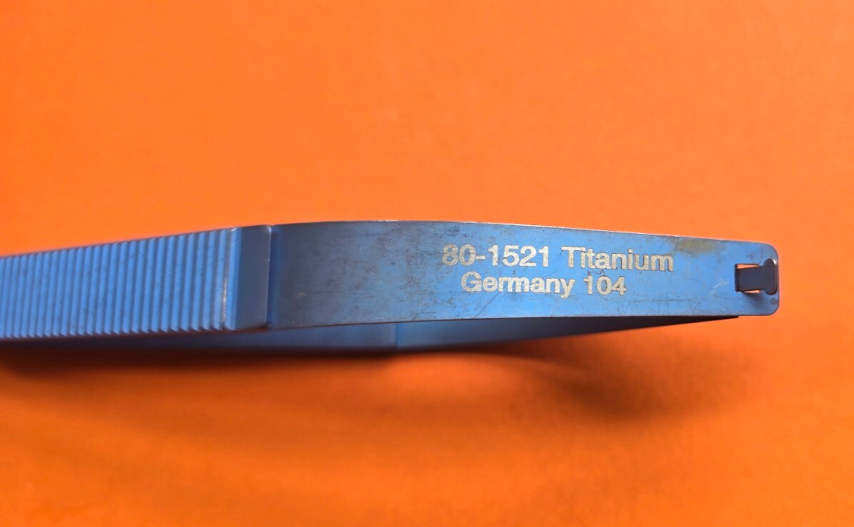 Codman 80-1521 Surgical Titanium Malis Scissors 6.5" Curved Tips
