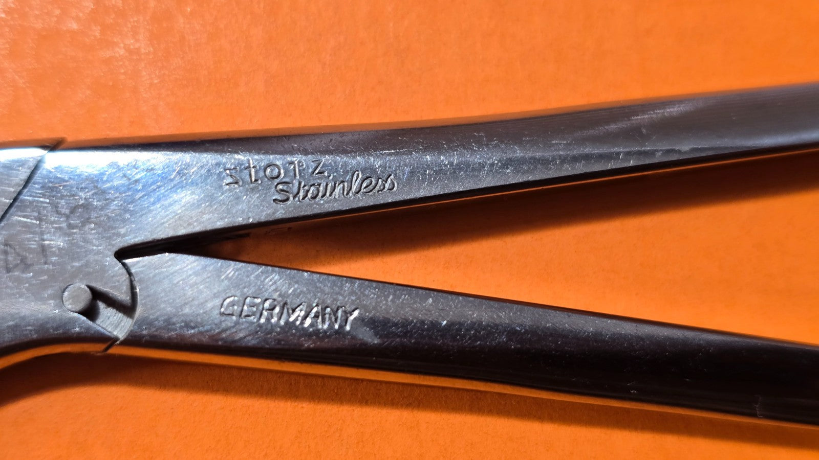 Karl Storz Surgical Peapod Forceps 5.5" shaft up Angled 45*
