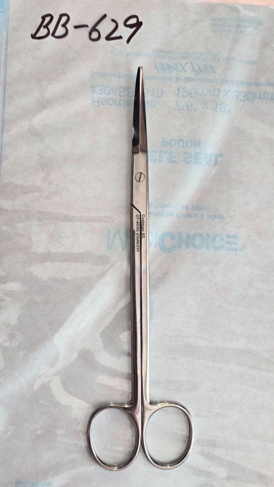 Codman Surgical Potts Smith Scissors, Curved, 7.5" REF: 37-4030