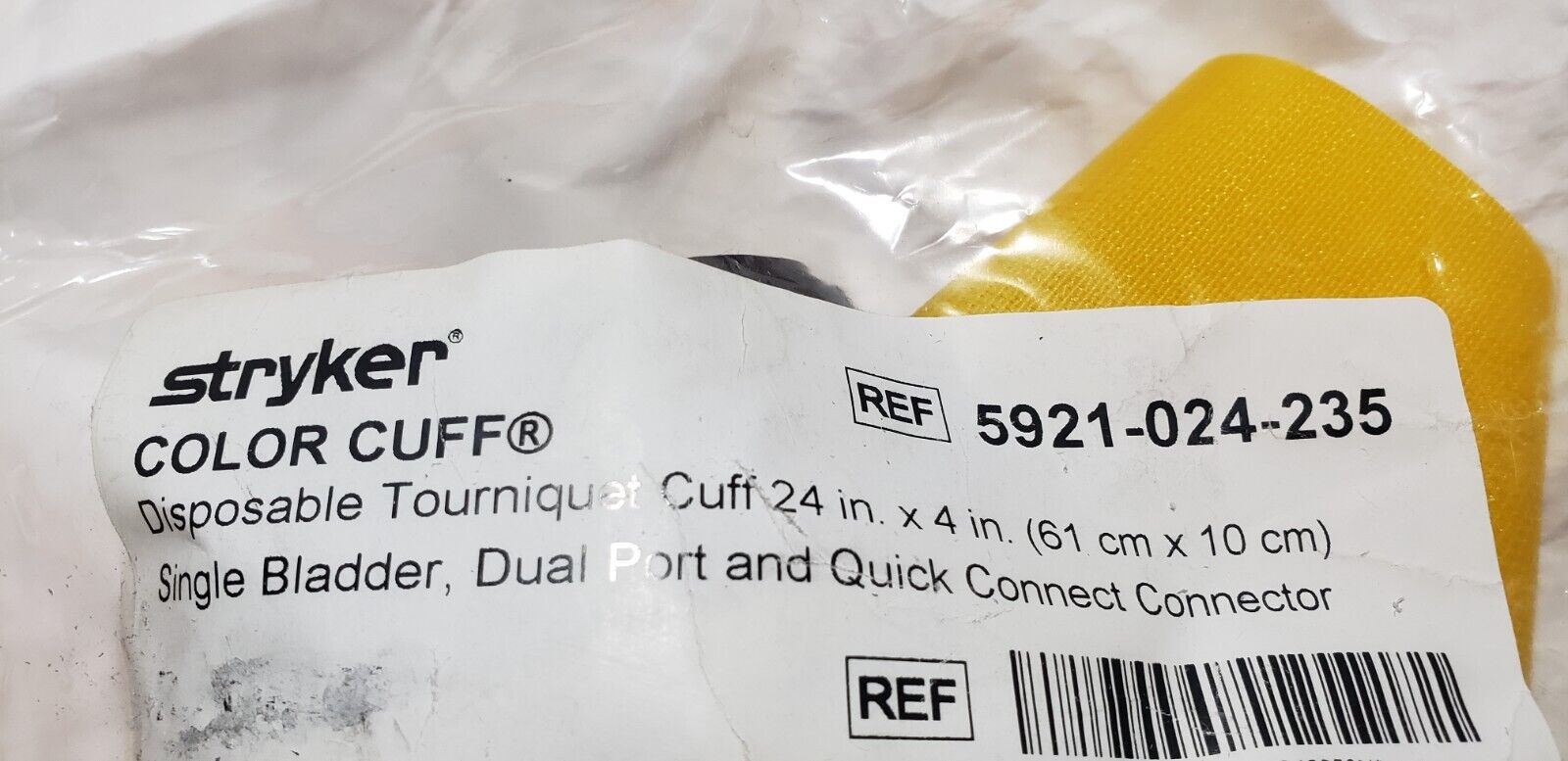 Stryker 5921-024-235 Orthopedic Tourniquet Cuff Dual Port 24"x 4" Quick Connect