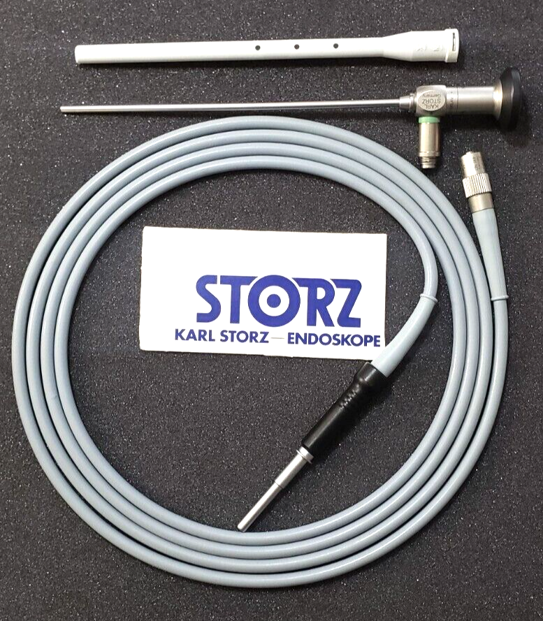 Karl Storz 7230AA Arthroscope 4mm x 0 Degree 18cm & 495ND Fiber Optic Cable