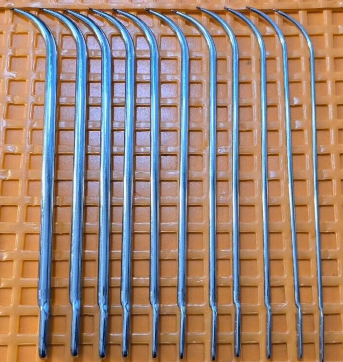 BARD Surgical Urethral Sound Set of 11 in Case. 10,12,14,16,18,20,22,24,26,28,30