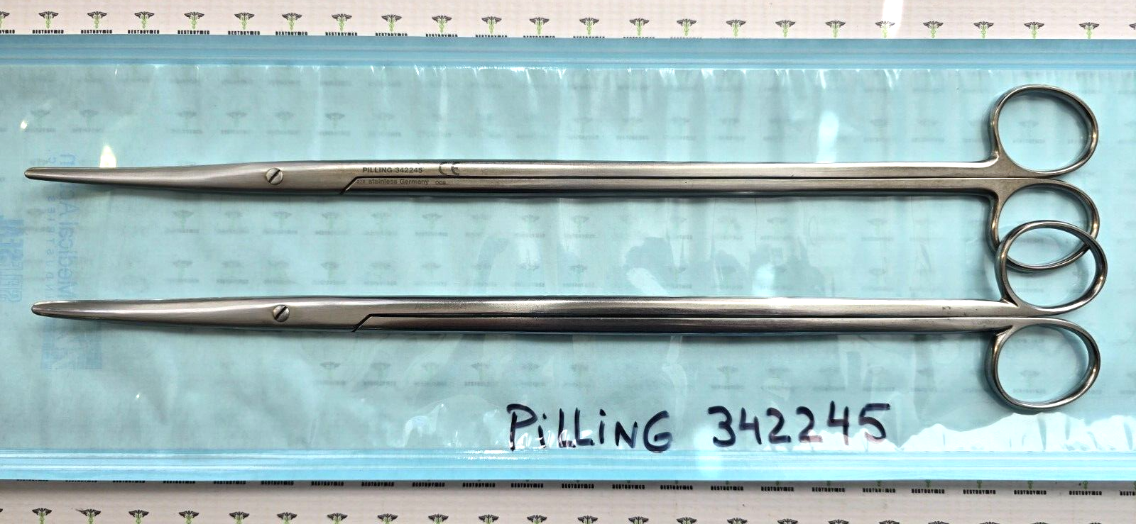Pilling 342245 Surgical Metzenbaum Scissors 14" Curved