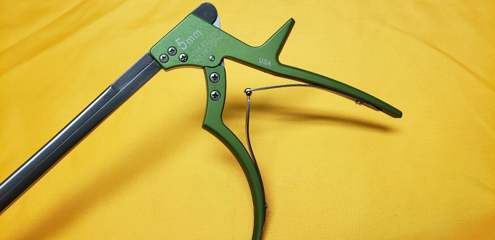 V.Mueller U-0353 Kerrison Rongeurs 90 Deg 5mm Up Bite 12" Shaft Neuro Spine