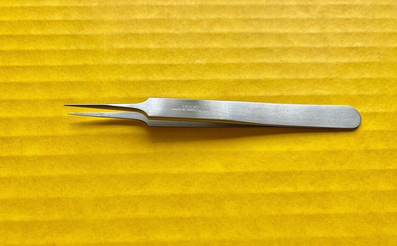 Dixon Swiss Tweezer Fine Tips, #5, 4.25"