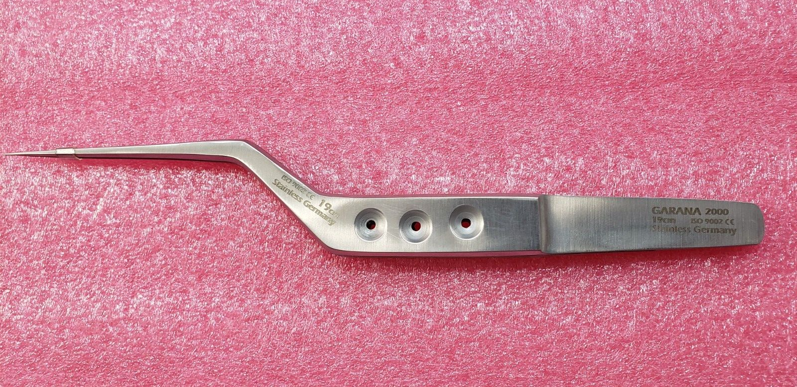 Garana 2010-19 Surgical Neuro Yasargil Micro Tweezer Bayonet Forceps 7.5" Plain
