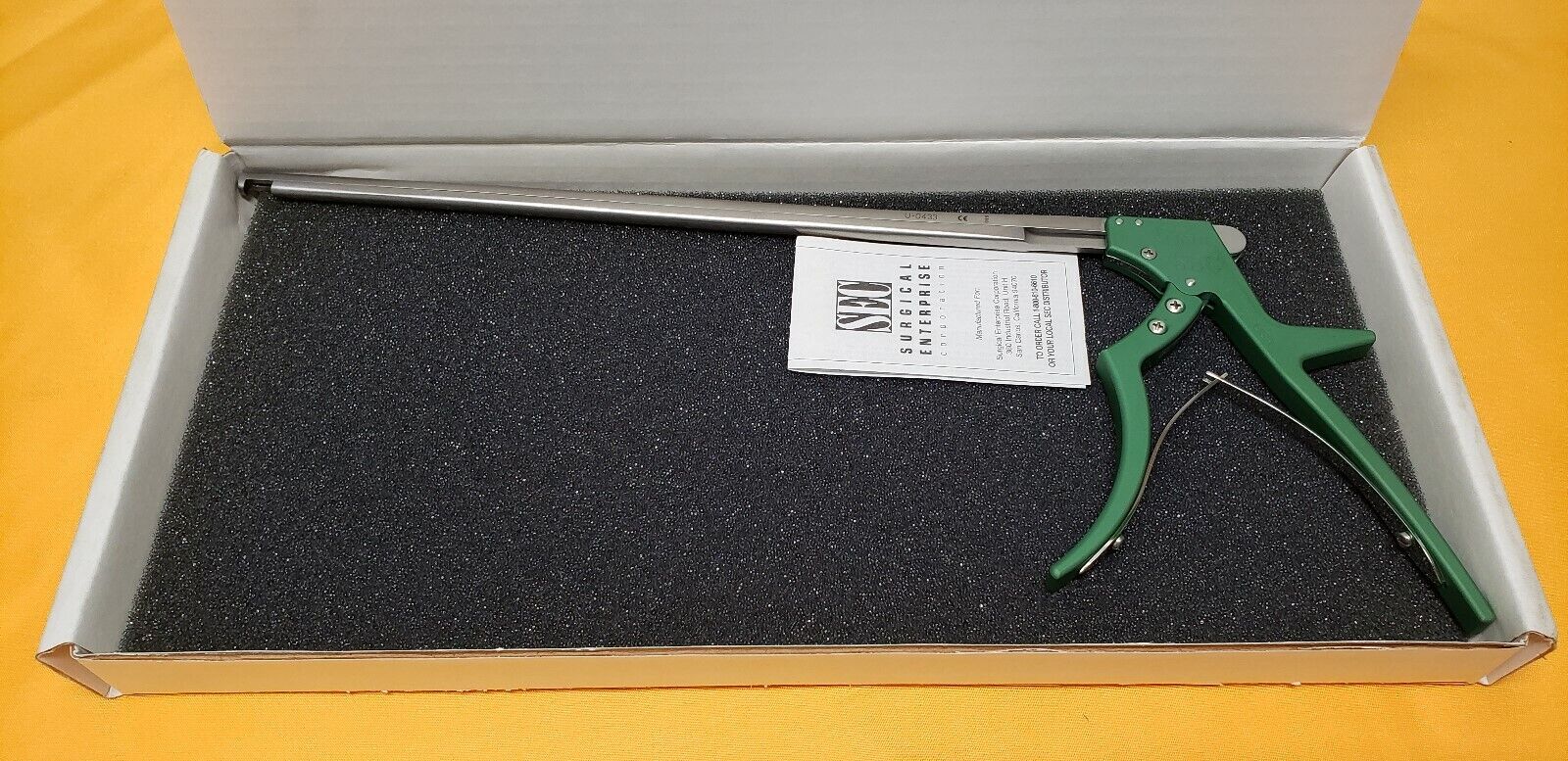 V.Mueller U-0433 Kerrison Rongeurs 90 Deg 5mm Down Bite 12" Shaft Neuro Spine