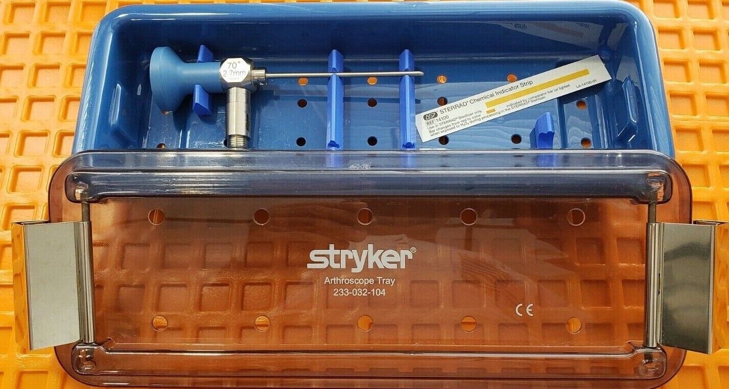 Stryker 502-243-070 Small Joint Arthroscope 2.7mm x 70° W-Tray Autoclave