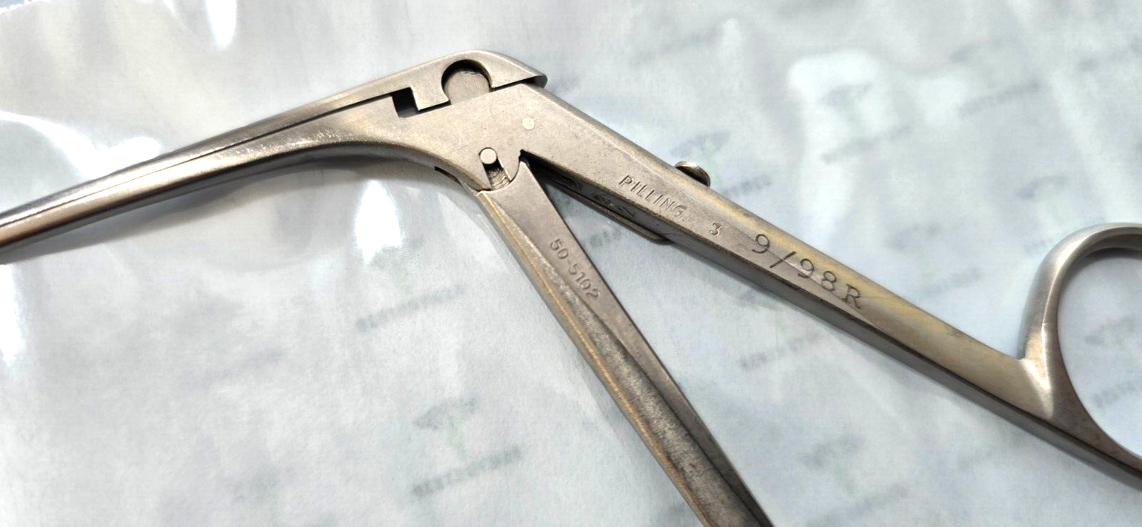 Pilling 50-5102 Surgical Jackson Cup Forceps Straight 5mm x 27cm Length