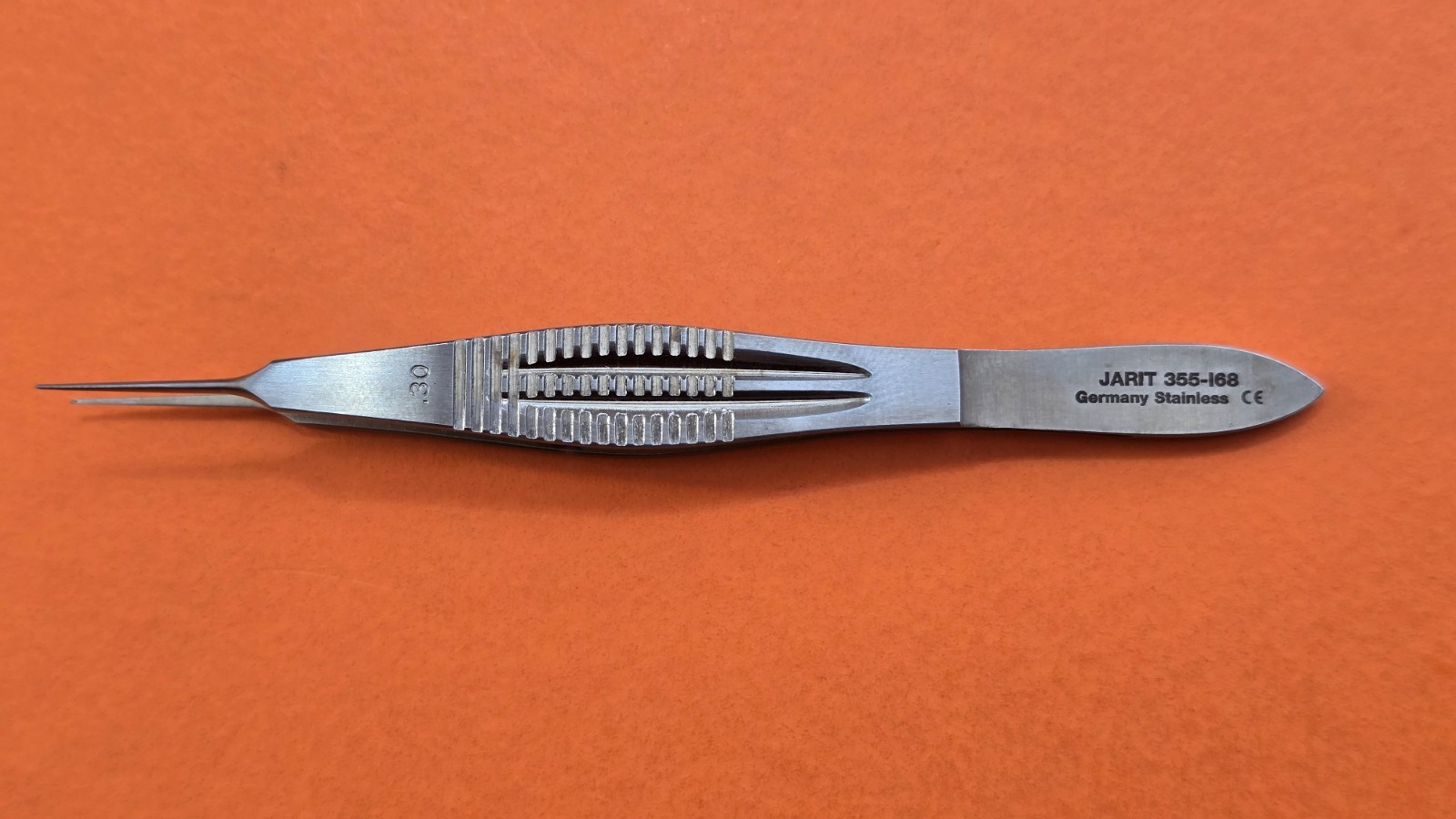 Jarit 355-168 Surgical Castroviejo Fixation Forceps 1x2 teeth straight