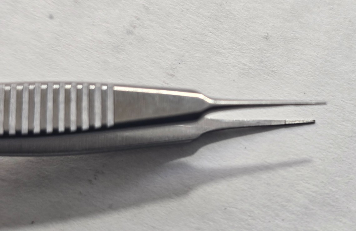 V.Mueller OP3485 McPherson Bipolar Forceps 3.5" Straight with Bipolar Cable