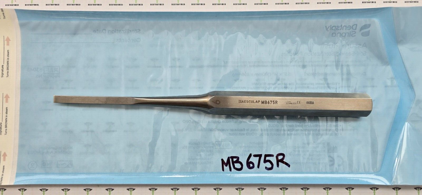 Aesculap Surgical Orthopedic Hibbs Osteotome 6mm Straight 9.5"