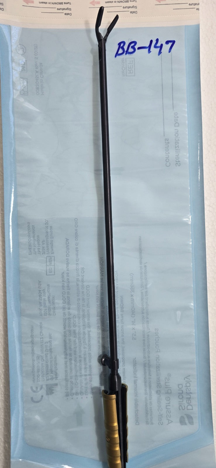 FEHLING MRA-4 Surgical Atraumatic Forceps 2.8 x 15mm Jaw Spring Handle 350mm