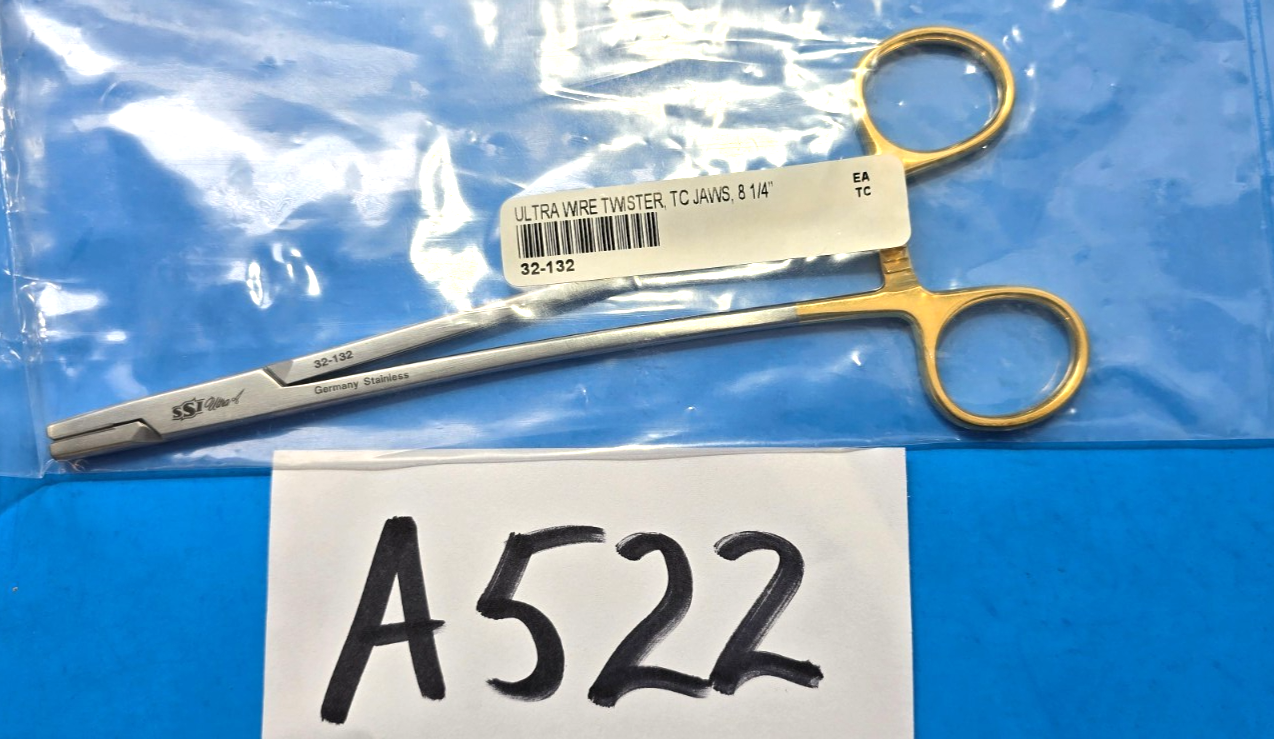 SSI Surgical Ultra Wire Twister 8" TC Jaws REF: 32-132 (Germany)