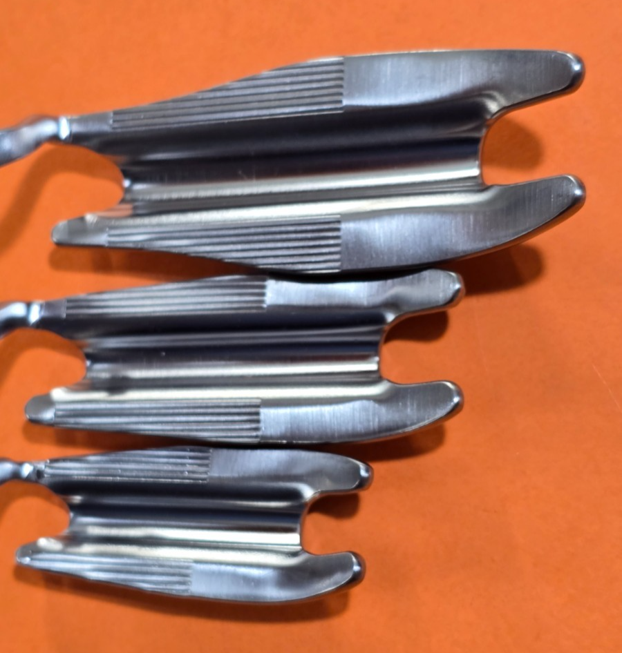 Jarit 456-160,161,162 Ring Retractor Blades Set for Davis, McIvor Mouth Gag
