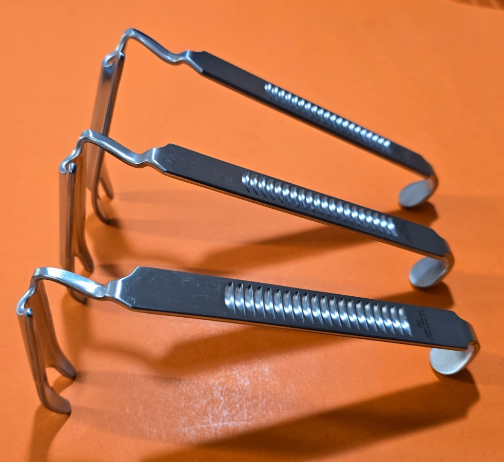 Jarit 456-160,161,162 Ring Retractor Blades Set for Davis, McIvor Mouth Gag