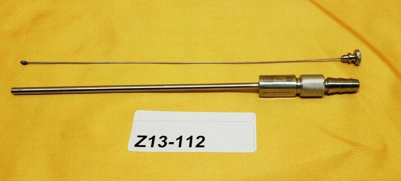 V. Mueller G-0158 Frazier Suction Tube 12Fr Straight Ent Surgical Instruments