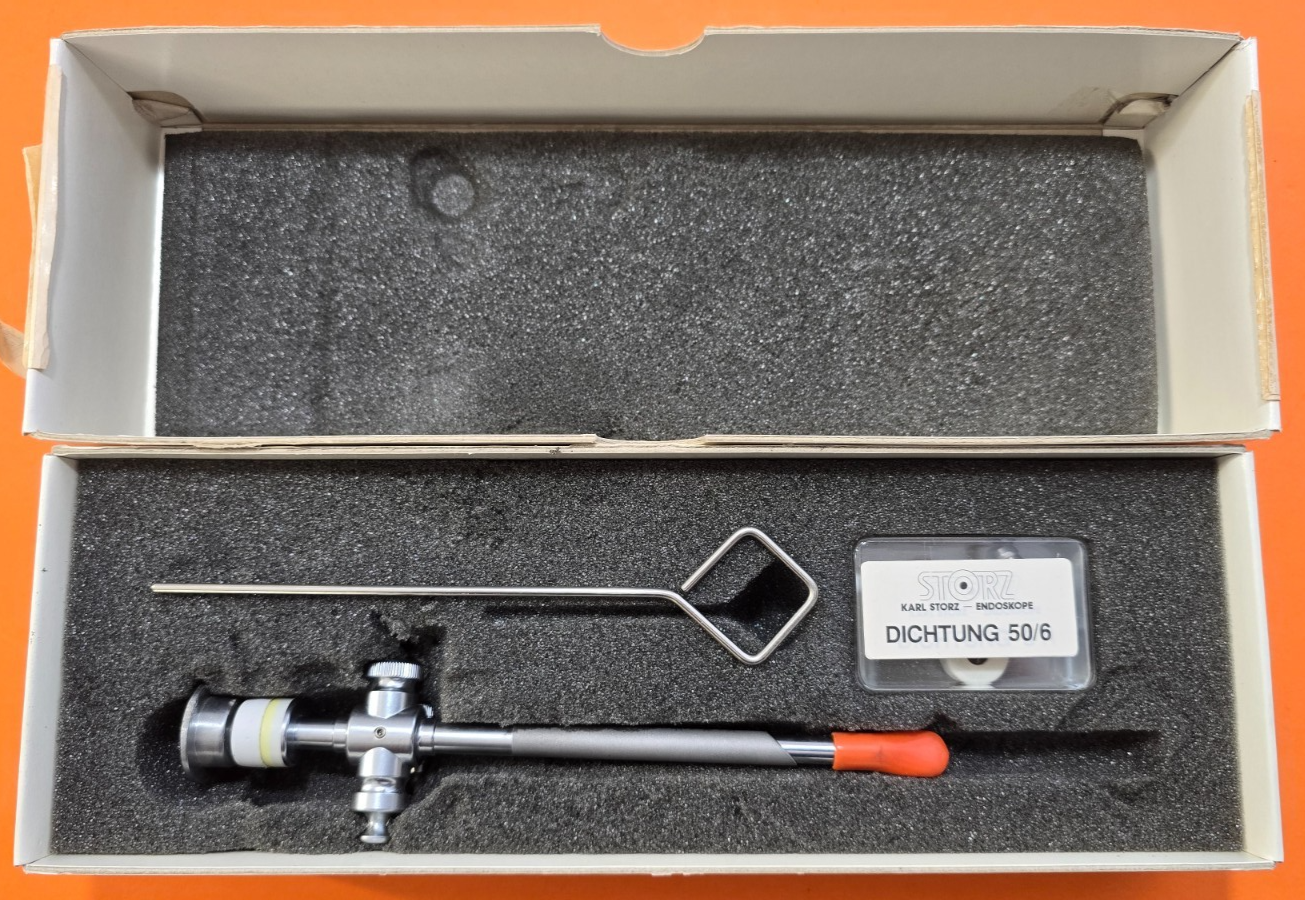 Karl Storz Trocar Cannula Sharp Tip Trumpet Valve 7mm x 8.5cm