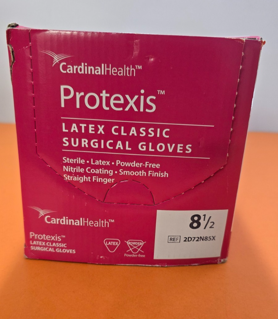 50-Pairs Cardinal Protexix Surgical Glove 8.5" REF: 2D72N85X Surgical Gloves