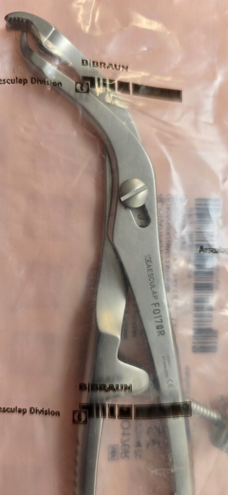 Aesculap F0170R Orthopedic Verbrugge Bone Holding Reduction Forceps 7.5"