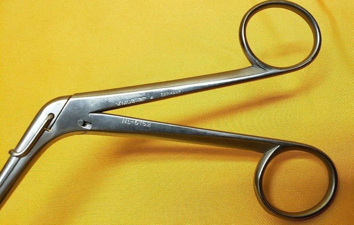 V. Mueller NL-5152 Surgical Spurling Pituitary Rongeur 7" 4mmx10mm Down Tip