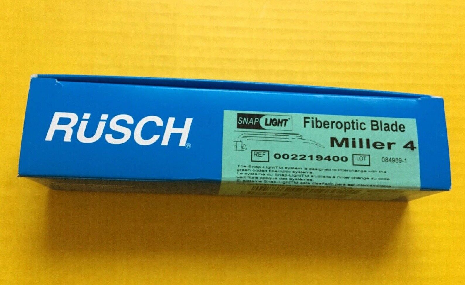 Rusch Fiberoptic Laryngoscope Blade Miller #4 REF: 002219400