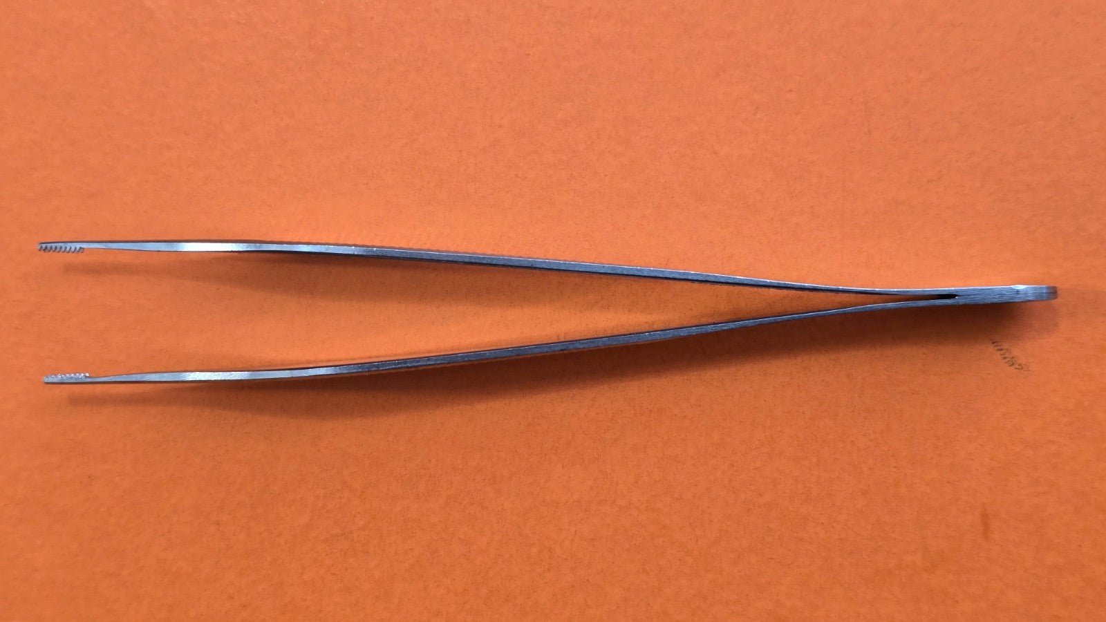 Jarit 130-260 Surgical Brown Adson Tissue Forceps, 9 x 9 Teeth, 4.75"