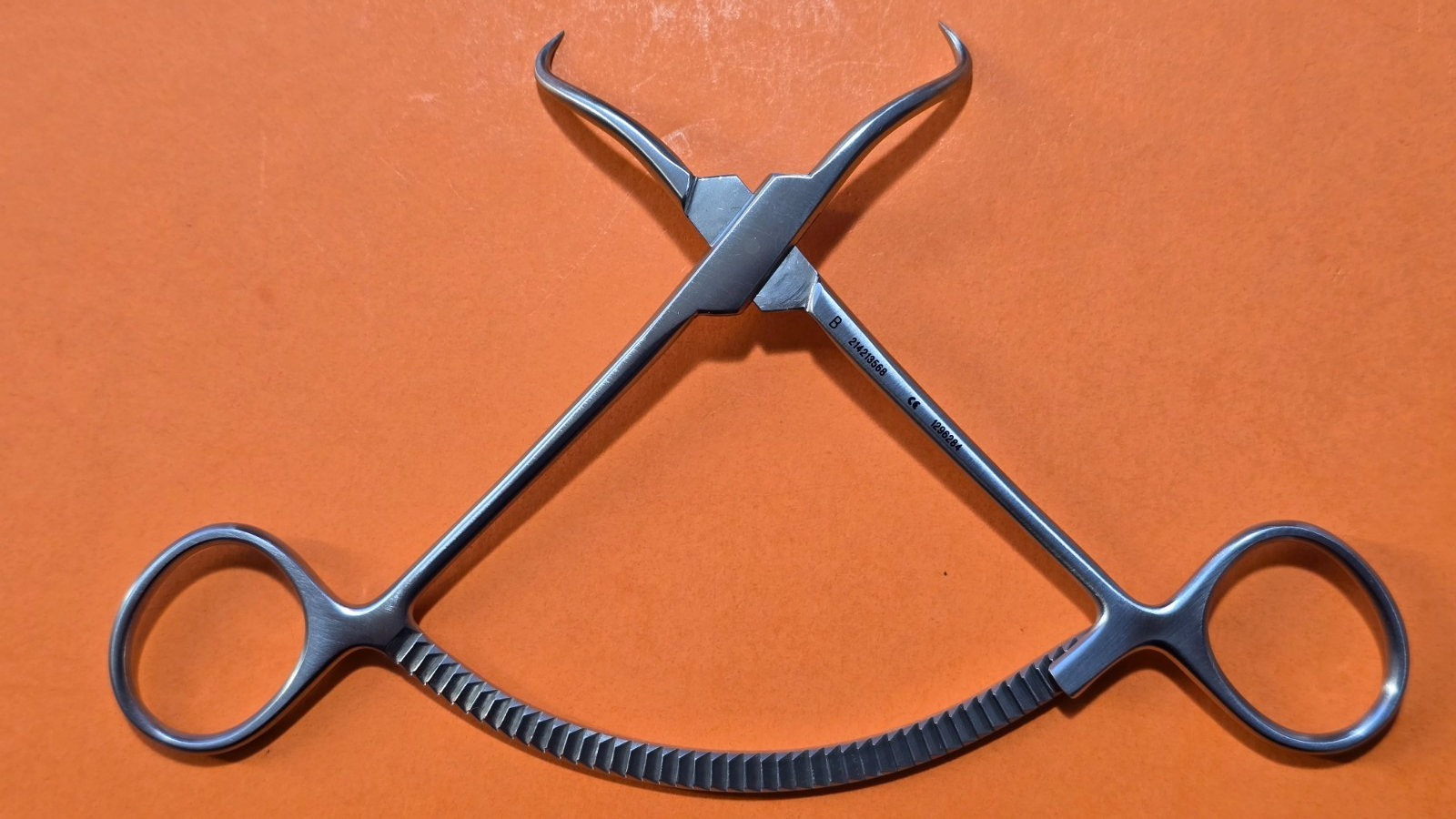 Zimmer Orthopedic Bone Reduction Forceps with Points, 5"