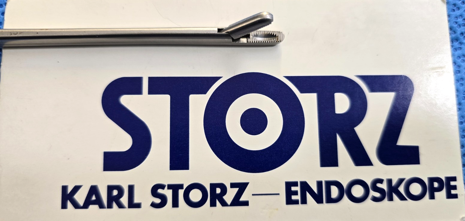 Karl Storz Surgical Meniscus Grasping Forceps with Ratchet 6"